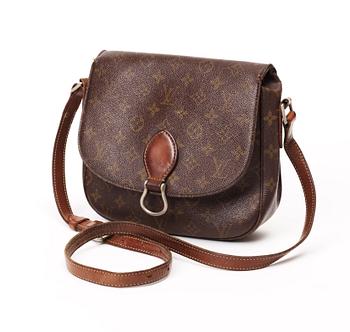 611. A 1970s monogram canvas handbag by Louis Vuitton,