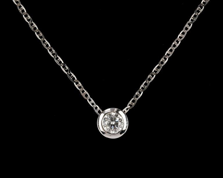 HÄNGSMYCKE, briljantslipad diamant, ca. 0.60 ct. H (Wesselton) /SI.