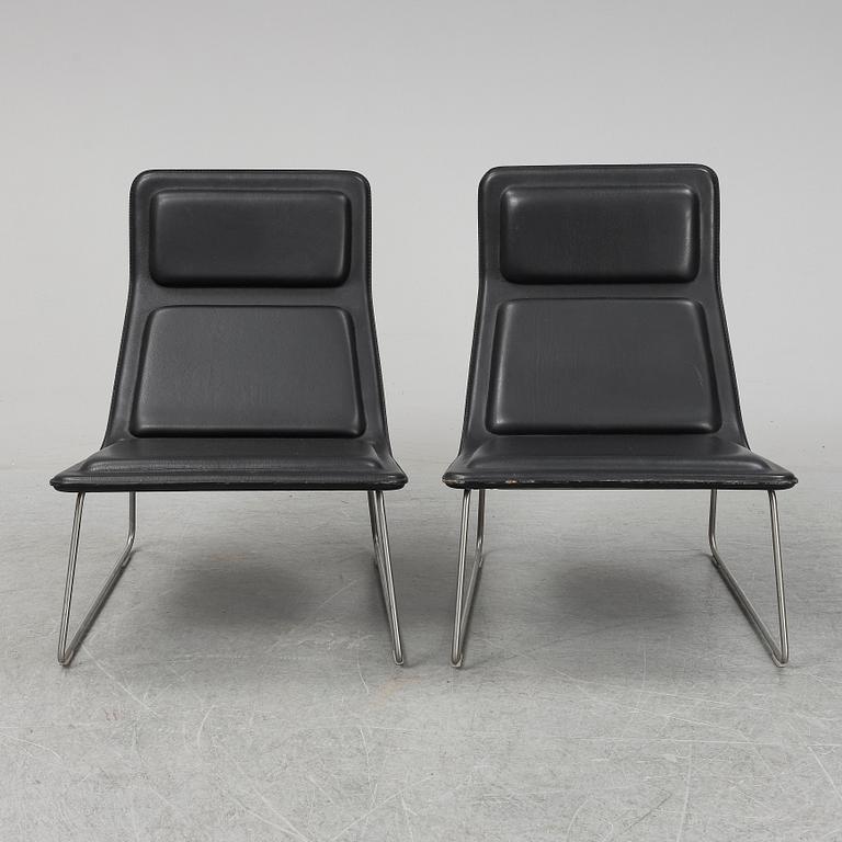 JASPER MORRISON, Two 'Low Pad' lounge chairs, Cappellini.