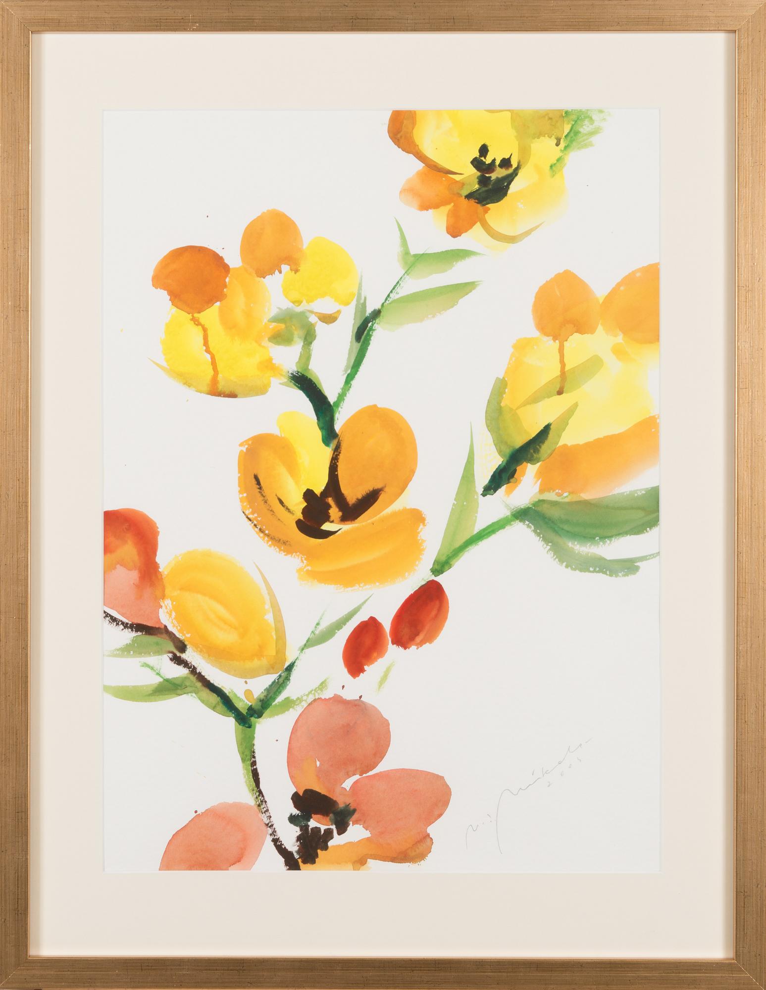 Nandor Mikola, vesiväri, signeerattu ja päivätty 2005.