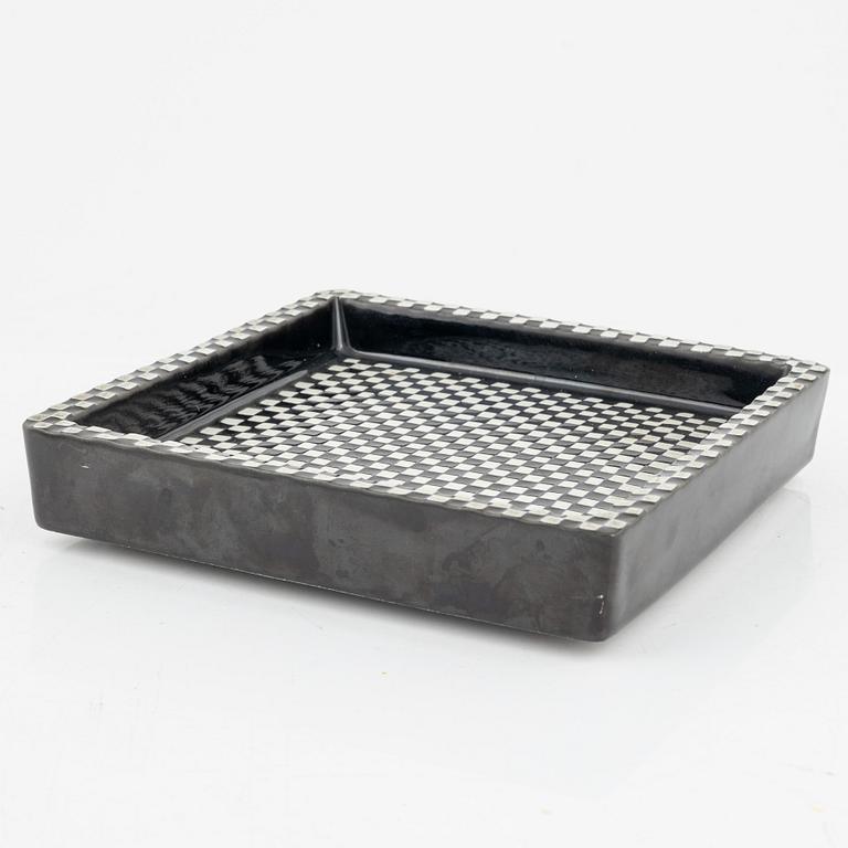 Stig Lindberg, vas och askfat, stengods, "Domino", Gustavsberg.