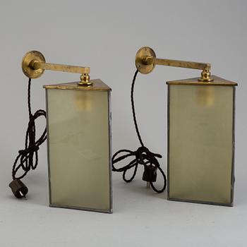 A  pair of 1930's/40's wall lights.