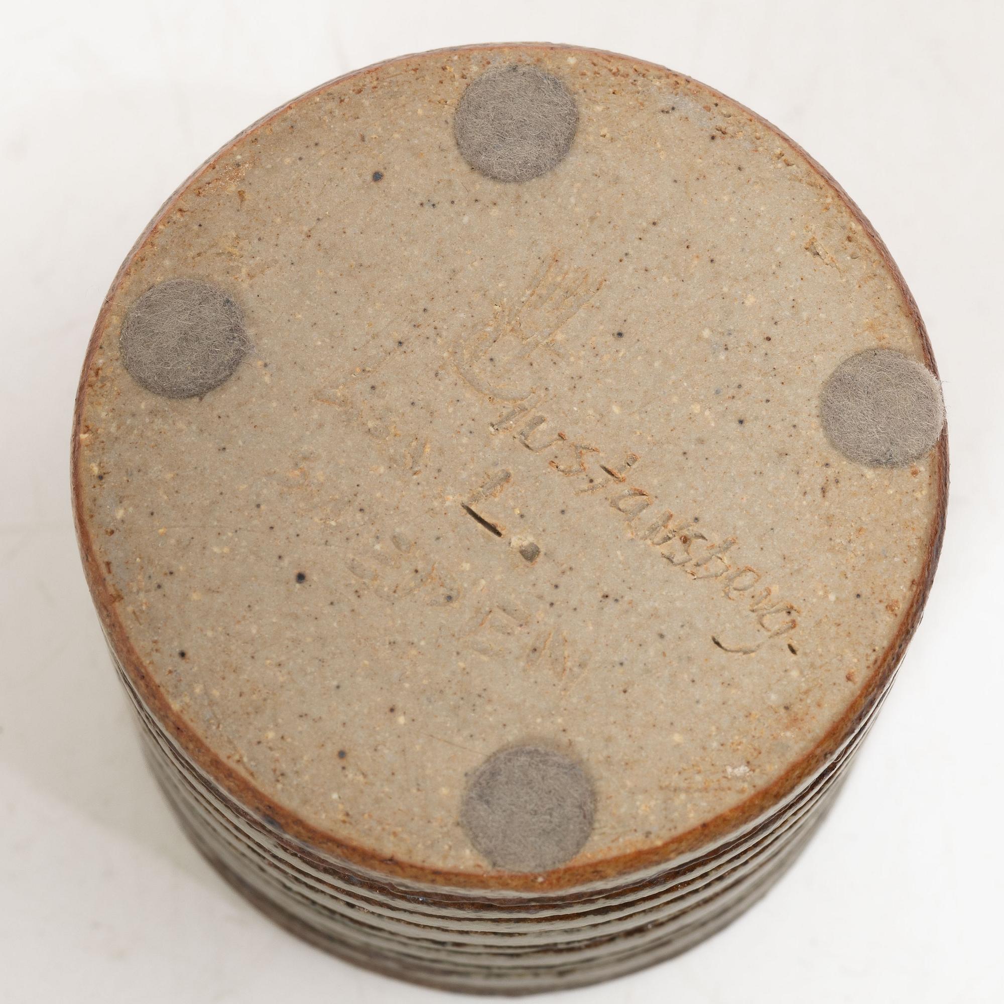 Lisa Larson, stoneware, jar with lid, stoneware, unique, Gustavsberg studio,