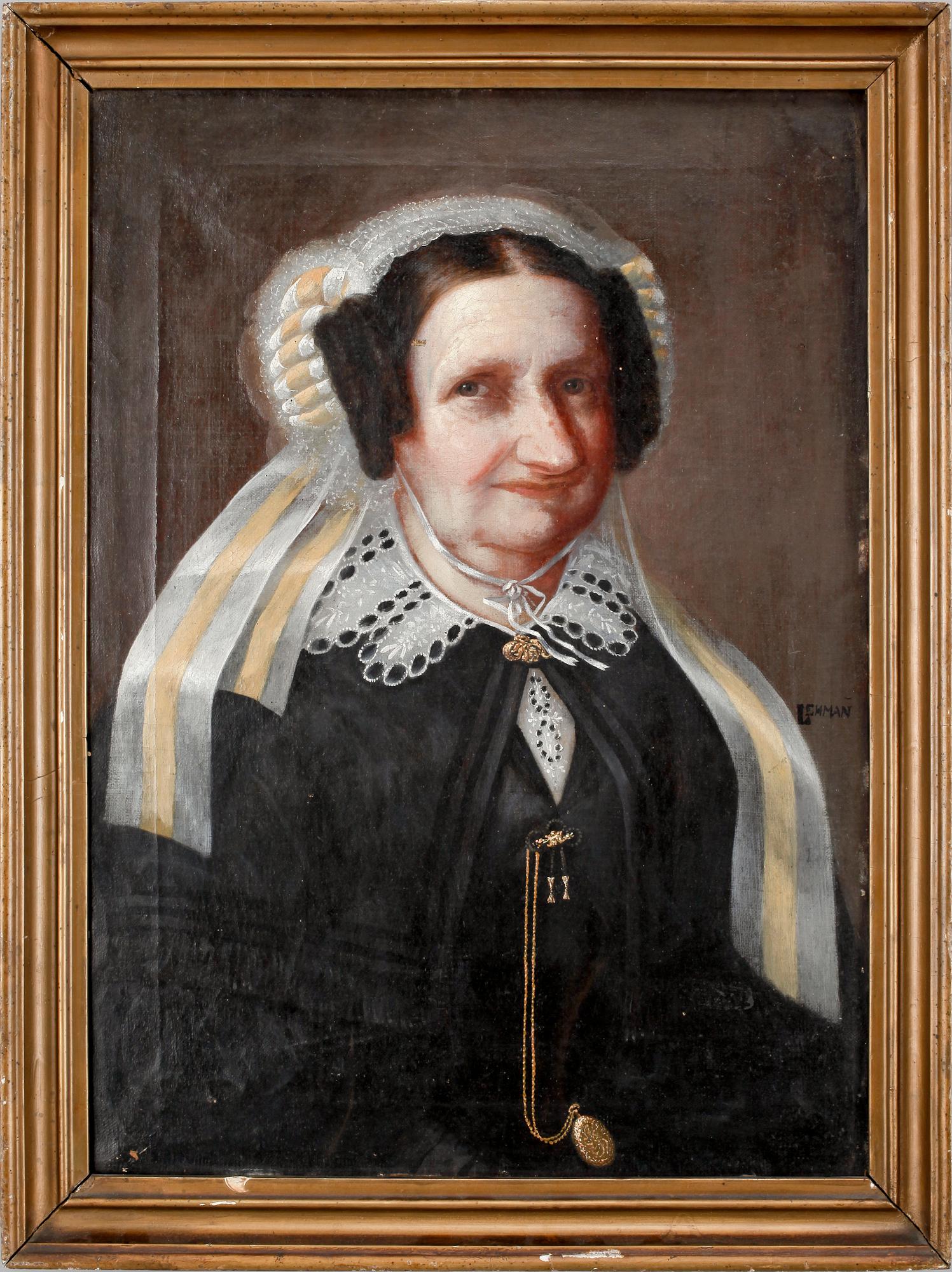 CARL PETER LEHMANN, olja på duk, 1800-talets mitt/andra hälft.