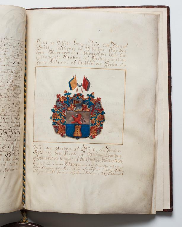 LETTER OF PEERAGE for the noble family von Löwenheim, nr 1408.