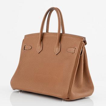 Hermès, a brown Togo 'Birkin 25' handbag, 2017.