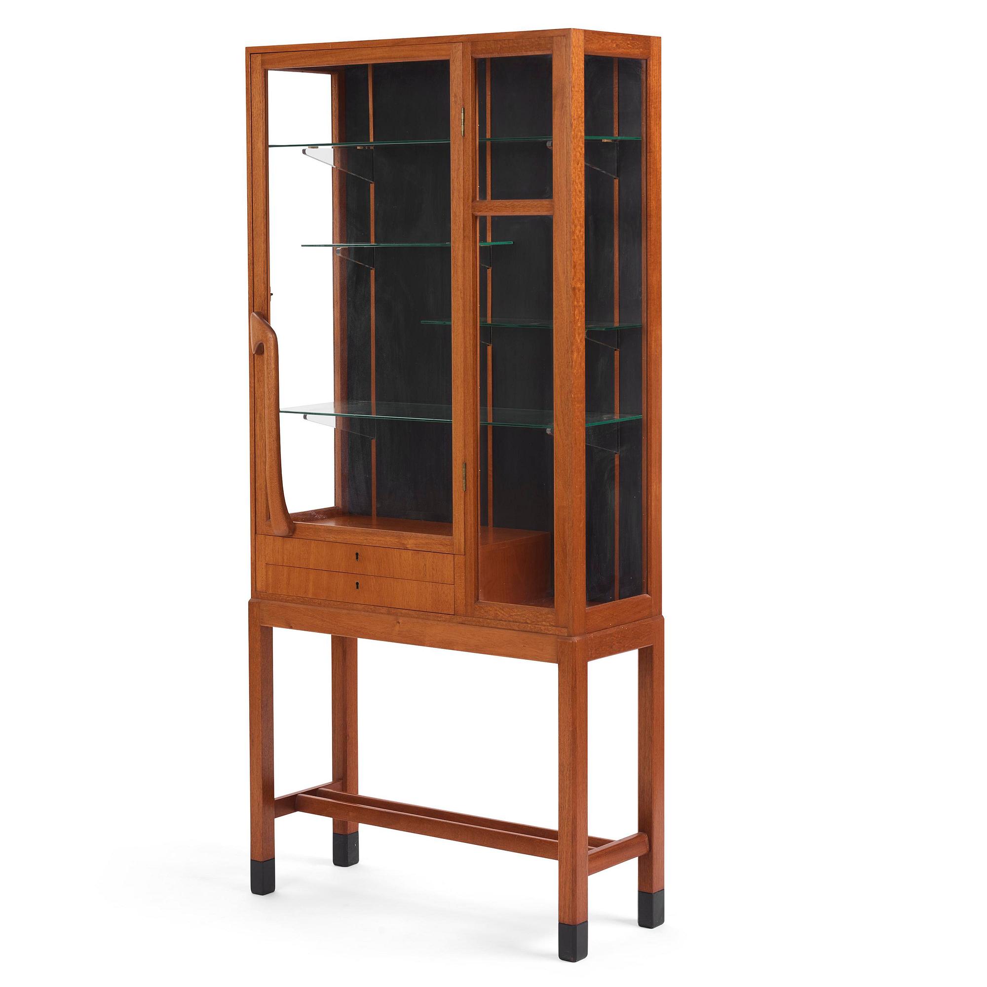 Åke Fribyter, a mahogay display cabinet, Åfors Möbelfabrik, Blomstermåla, ca 1955.