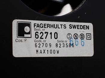 BORDSLAMPA, mässing, AB Fagerhults, nr 62710, 1900-talets andra hälft.