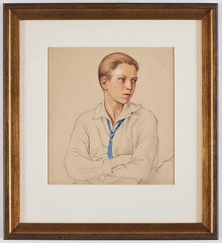 Owe Zerge, Portrait of a boy.