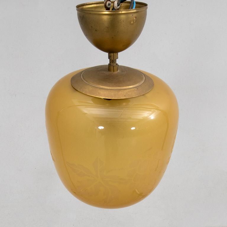 Ceiling lamp, 1940s.