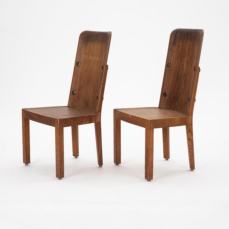 Axel Einar Hjorth, a set of five "Lovö" chairs, Nordiska Kompaniet, 1930s.