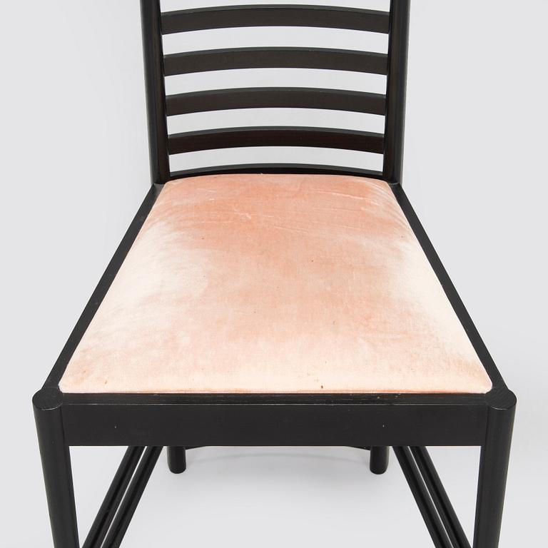Charles Rennie Mackintosh, a 'Hill house 1' chair for Cassina, designed in 1902.