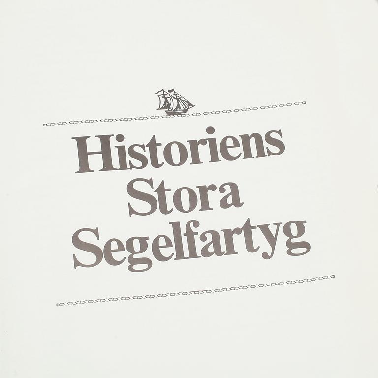 MINIATYRER, 50 st, Sterlingsilver, "Historiens Stora Segelfartyg", vikt ca 151 gram.