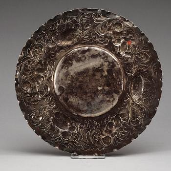 PRESENTERFAT, av Heinrich Eickhoff, Hamburg -1698-1700. Barock.