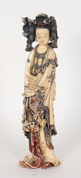 FIGURIN, ben, orientalisk, 1800/1900-tal.