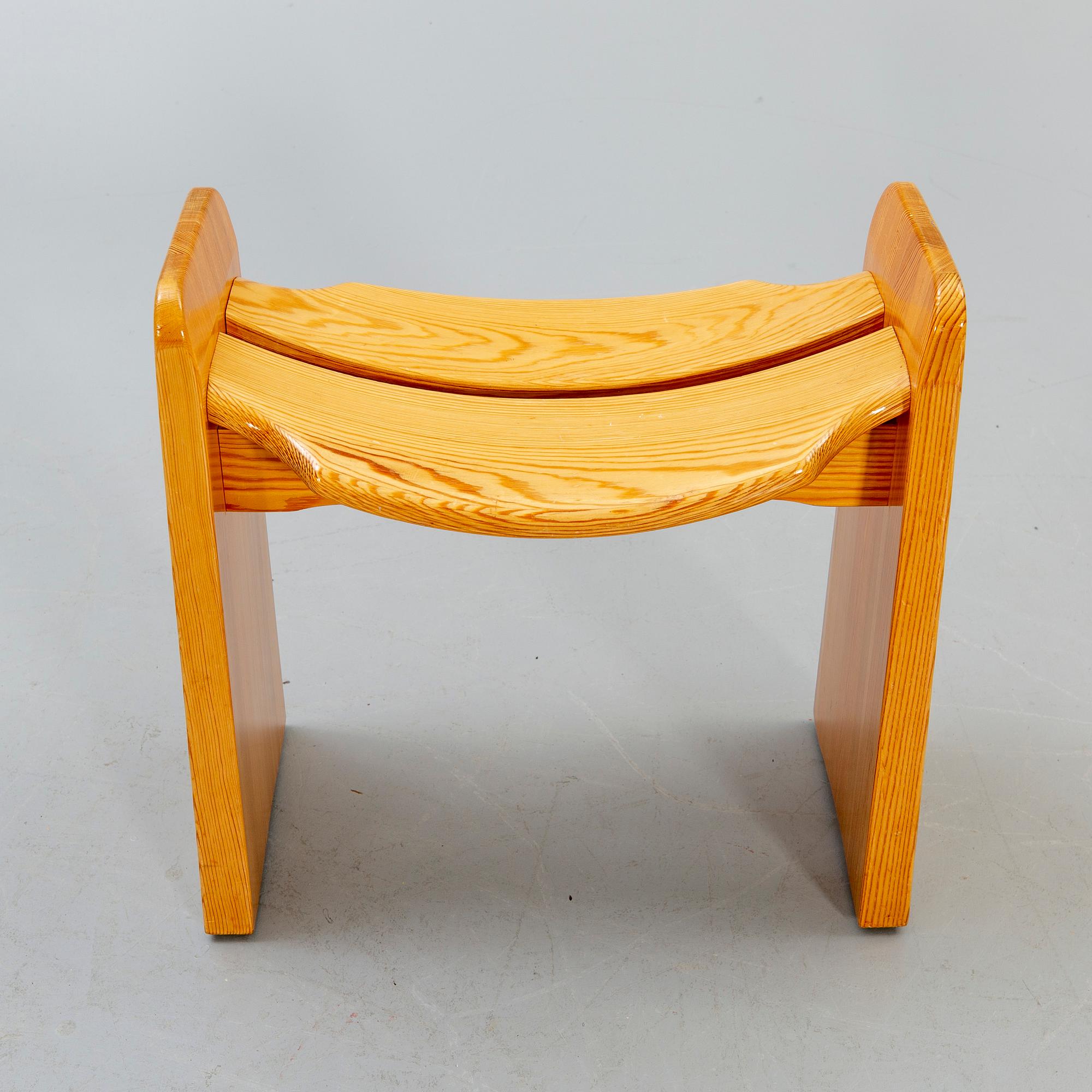 Gilbert Marklund, A pine stool "jonte".