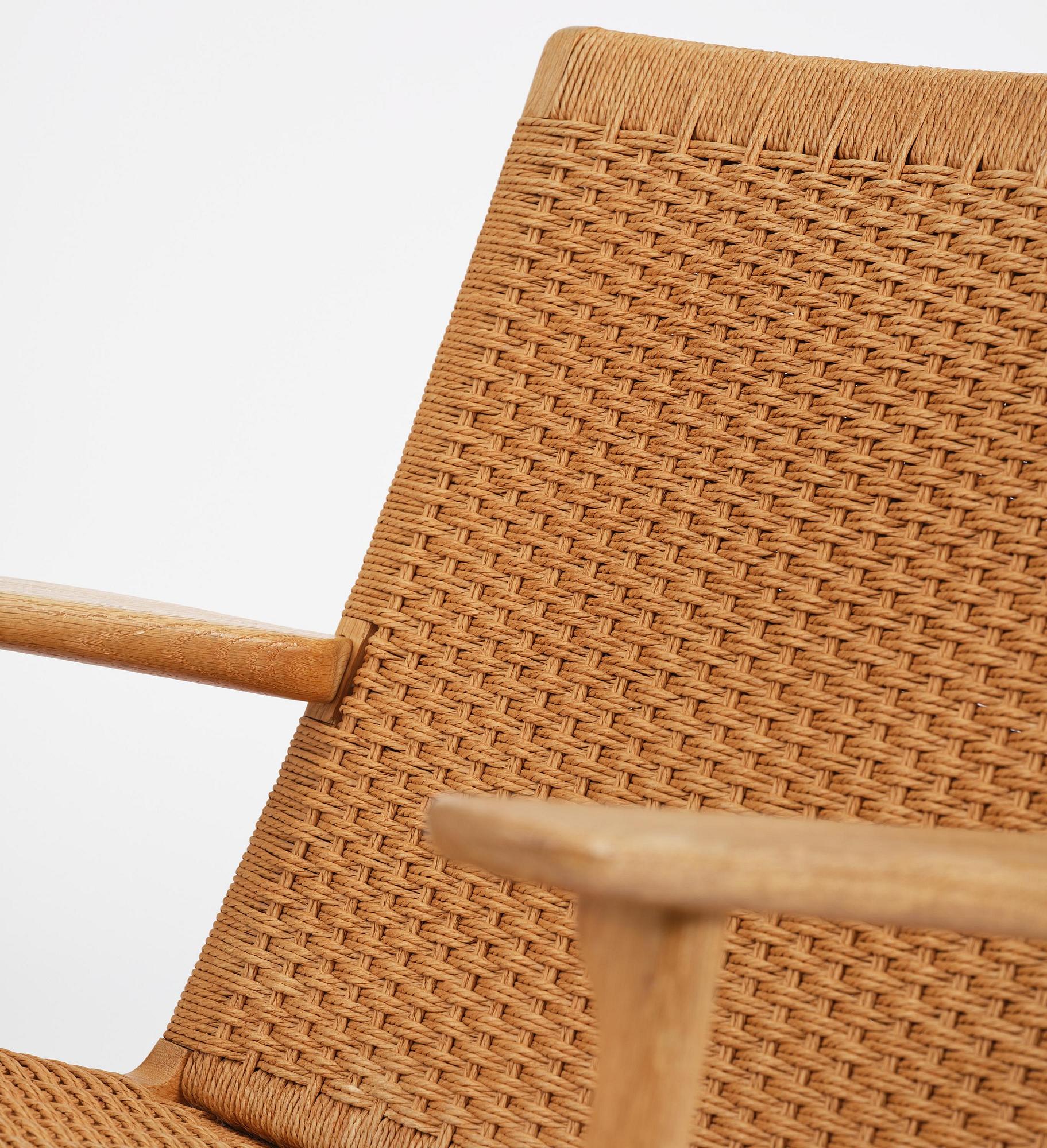 Hans J. Wegner, fåtöljer, ett par, "CH25", Carl Hansen & Son, Danmark, 1960-tal.
