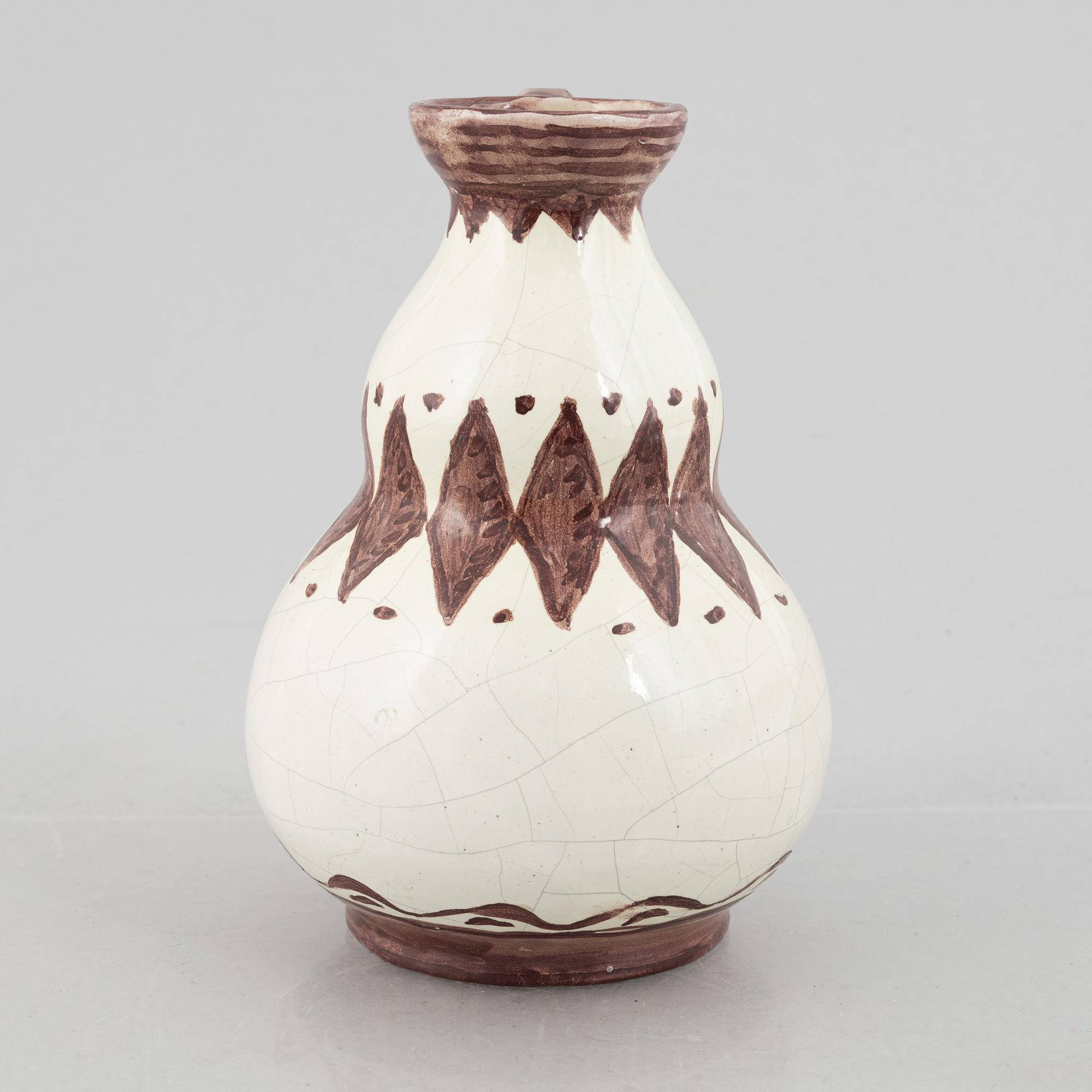 Carl Malmsten, an earthenware vase, firsta half of the 20th Century / mid 20th Century.
