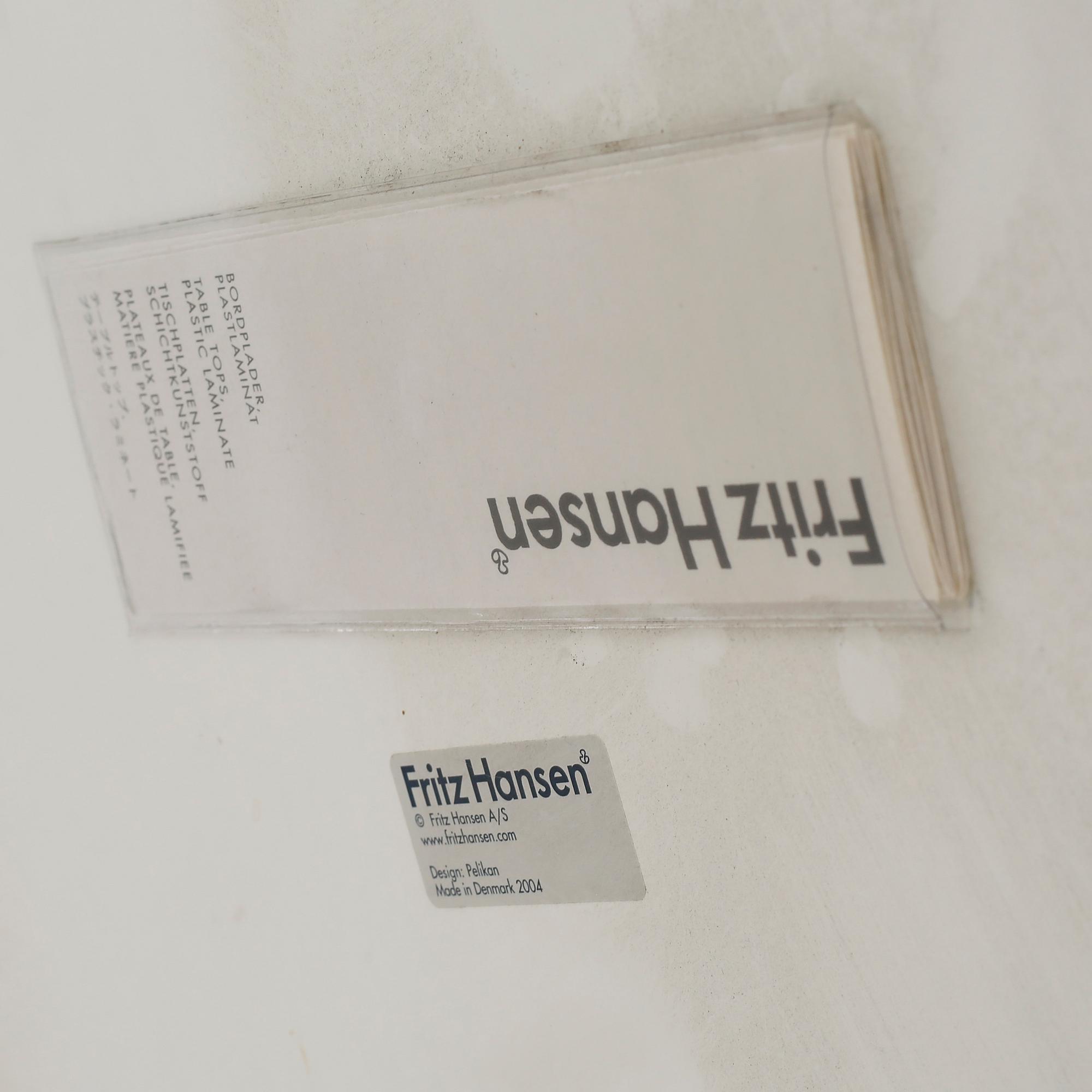 A "Plano" table, deisgned by Pelikan Design (Niels Gammelgaard og Lars Mathiesen) for Fritz Hansen, made 2004.