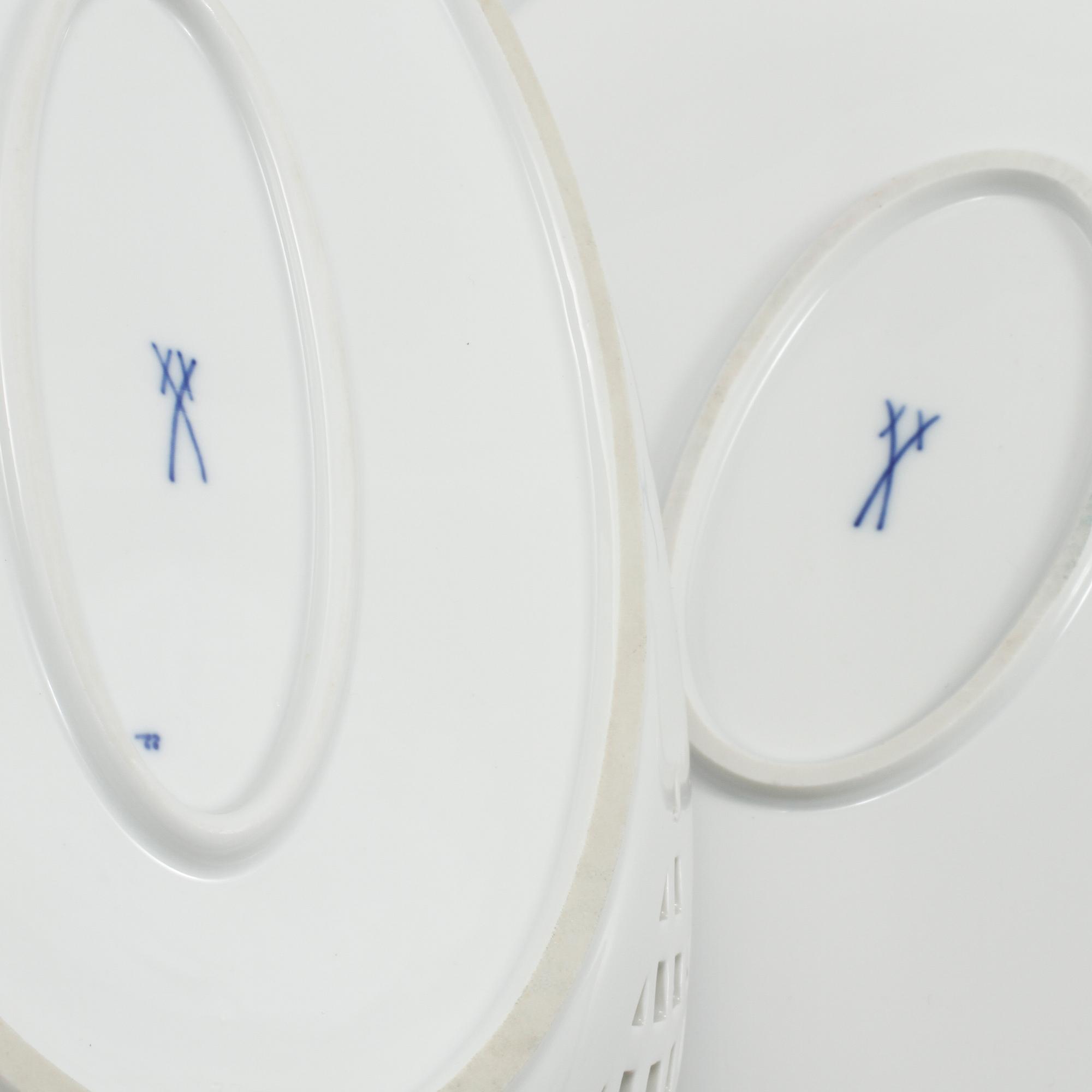 SERVISDELAR, 40 delar, porslin, Meisen, 1900-tal.