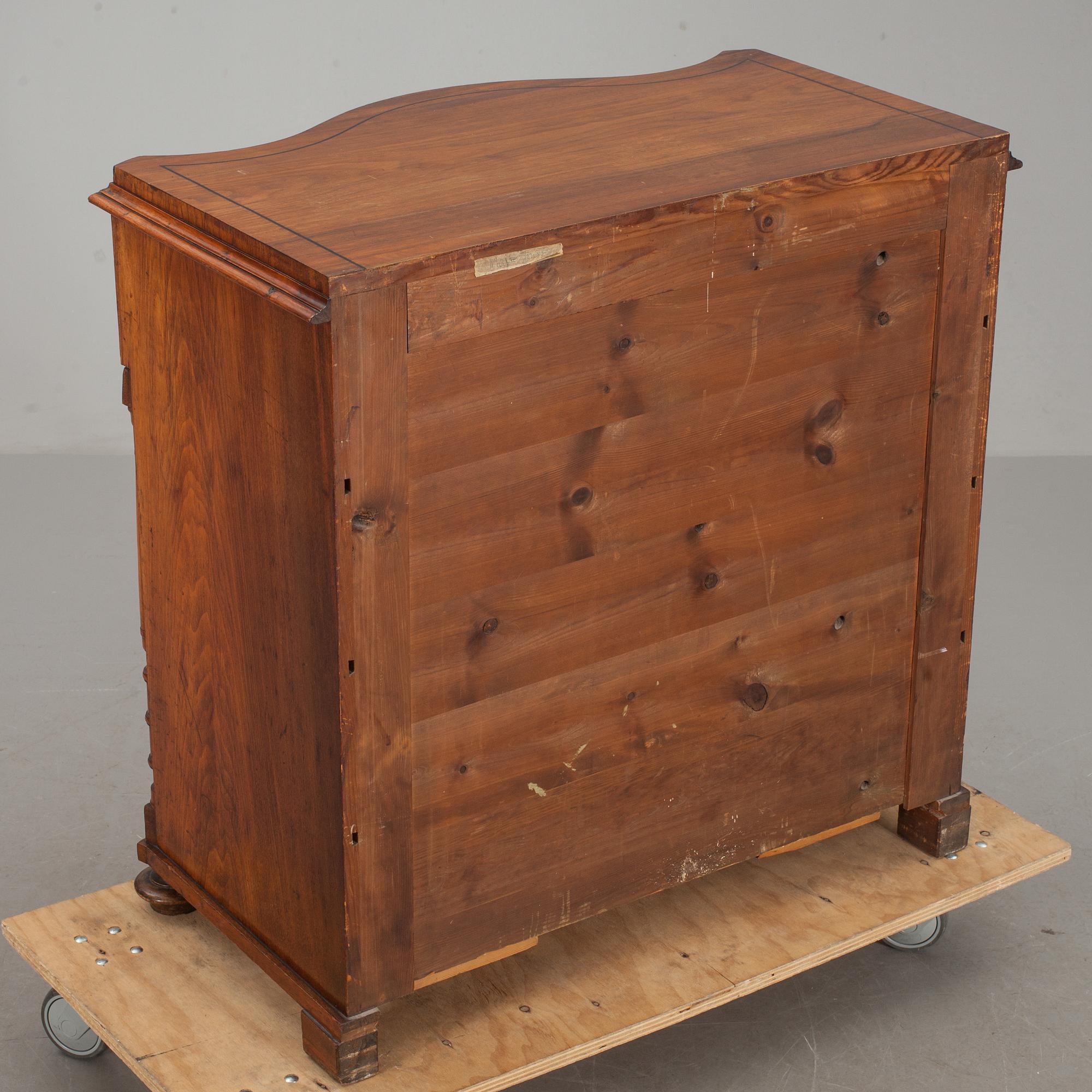 BYRÅ, barockstil, 1800-talets slut.