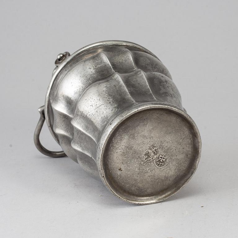 An 18th century pewter Holy Water bowl.