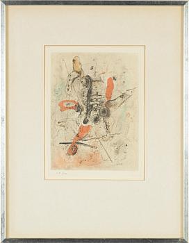 Alfred Otto "Wols" Schulze, etching in colours, signed in plate, numbered 26/100.