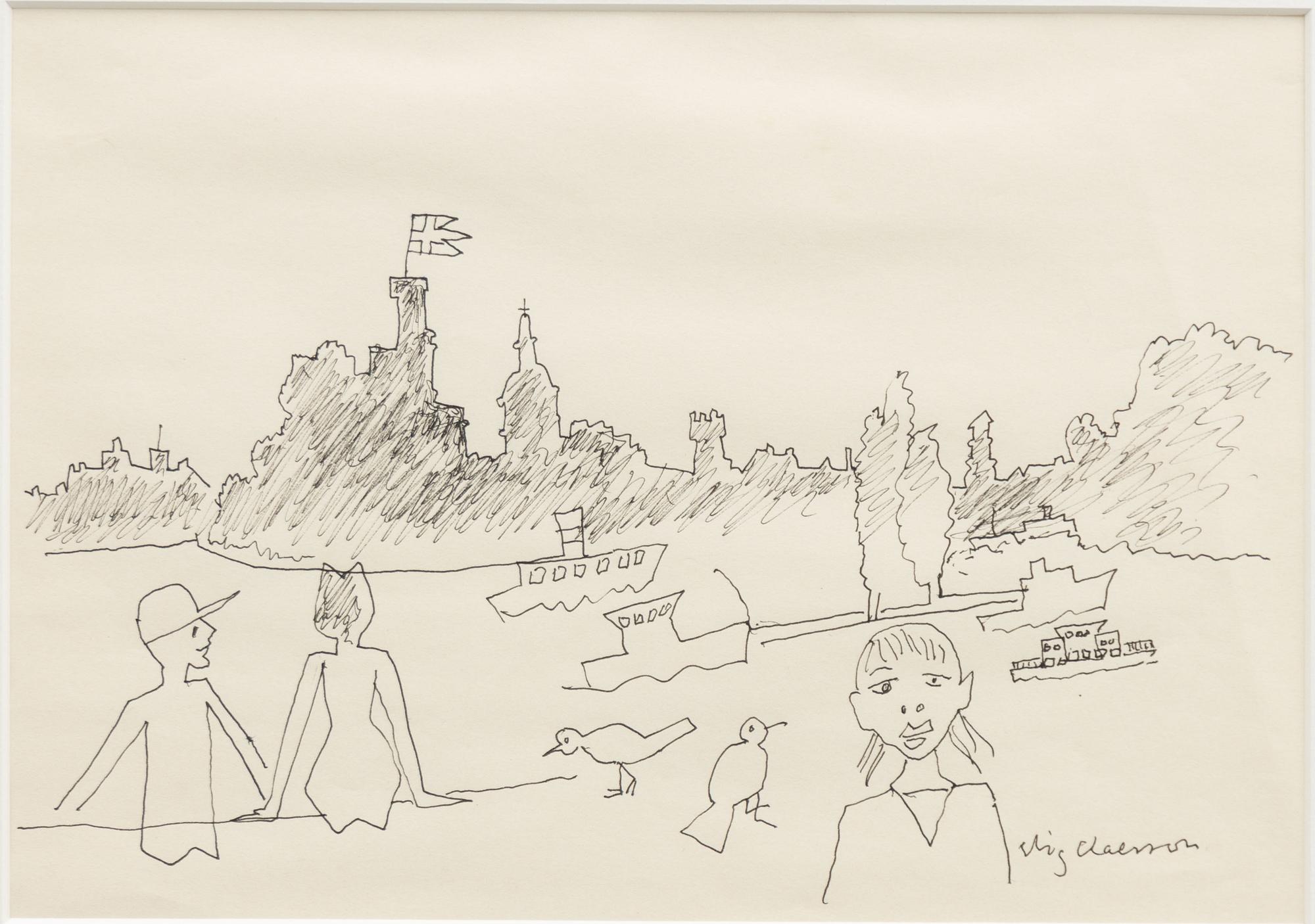 Stig (Slas) Claesson, View over Kastellholmen.