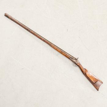 Percussion rifle, 19th century, likely Sweden.