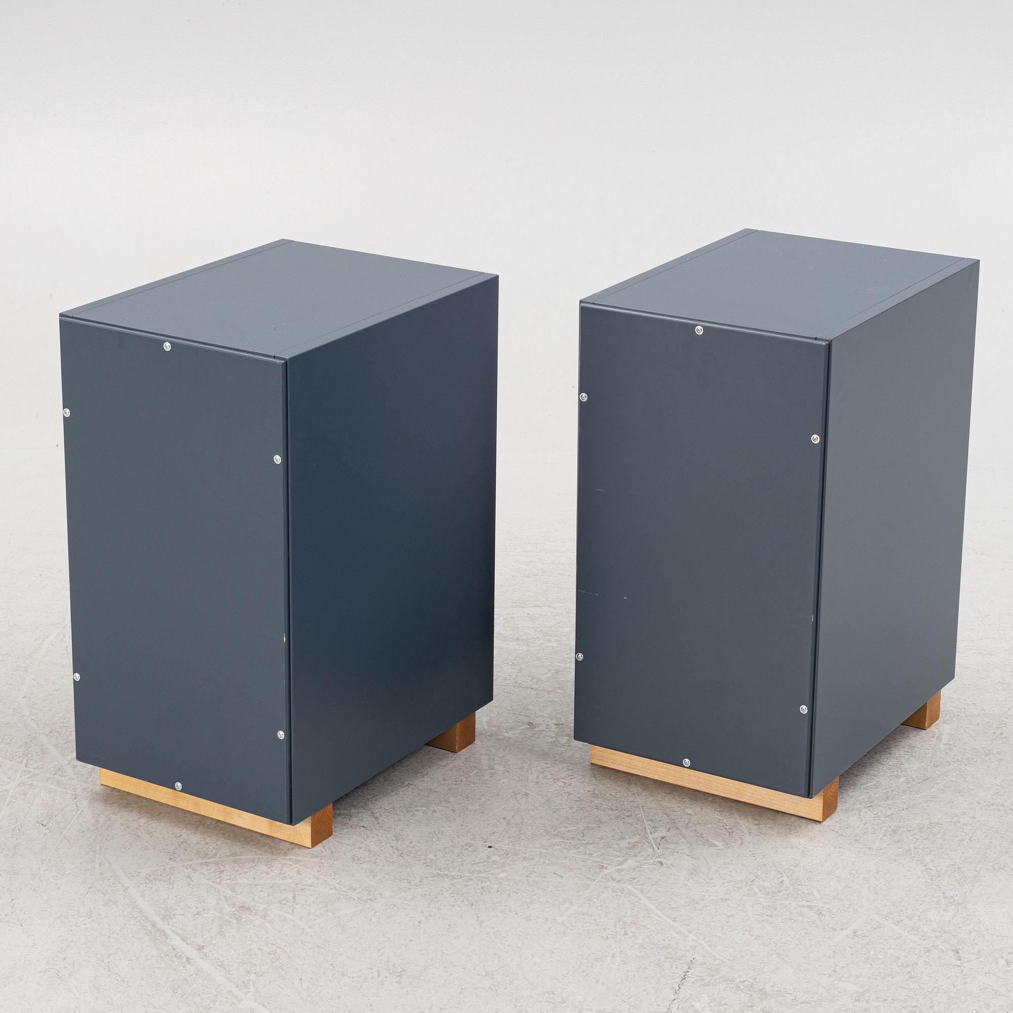 Jonas Bohlin & Thomas Sandell, hurtsar/sängbord, ett par, "Snö", Asplund.