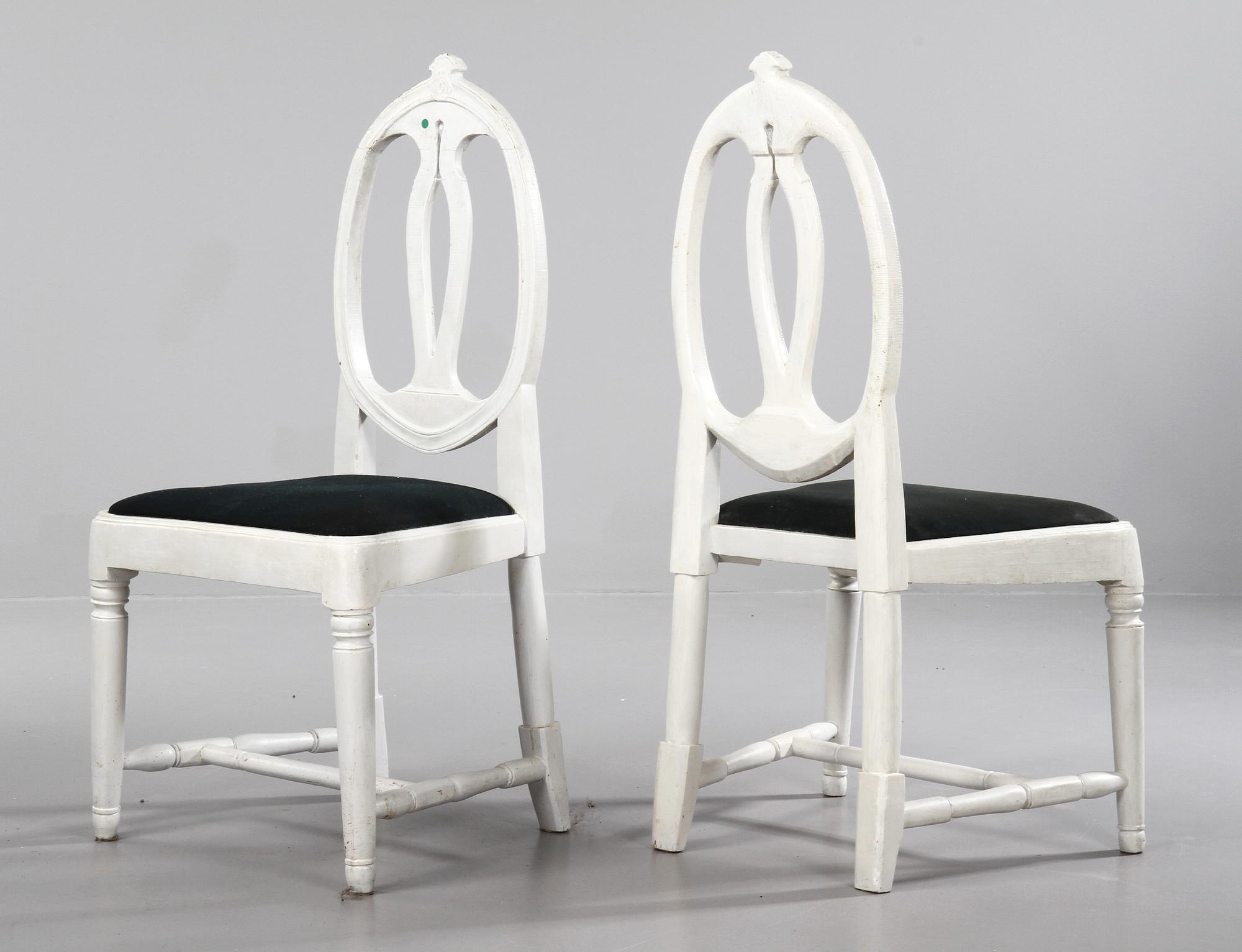 BORD, SOFFA samt STOLAR, 3 st, gustaviansk/gustaviansk stil, 1700/1800-tal.