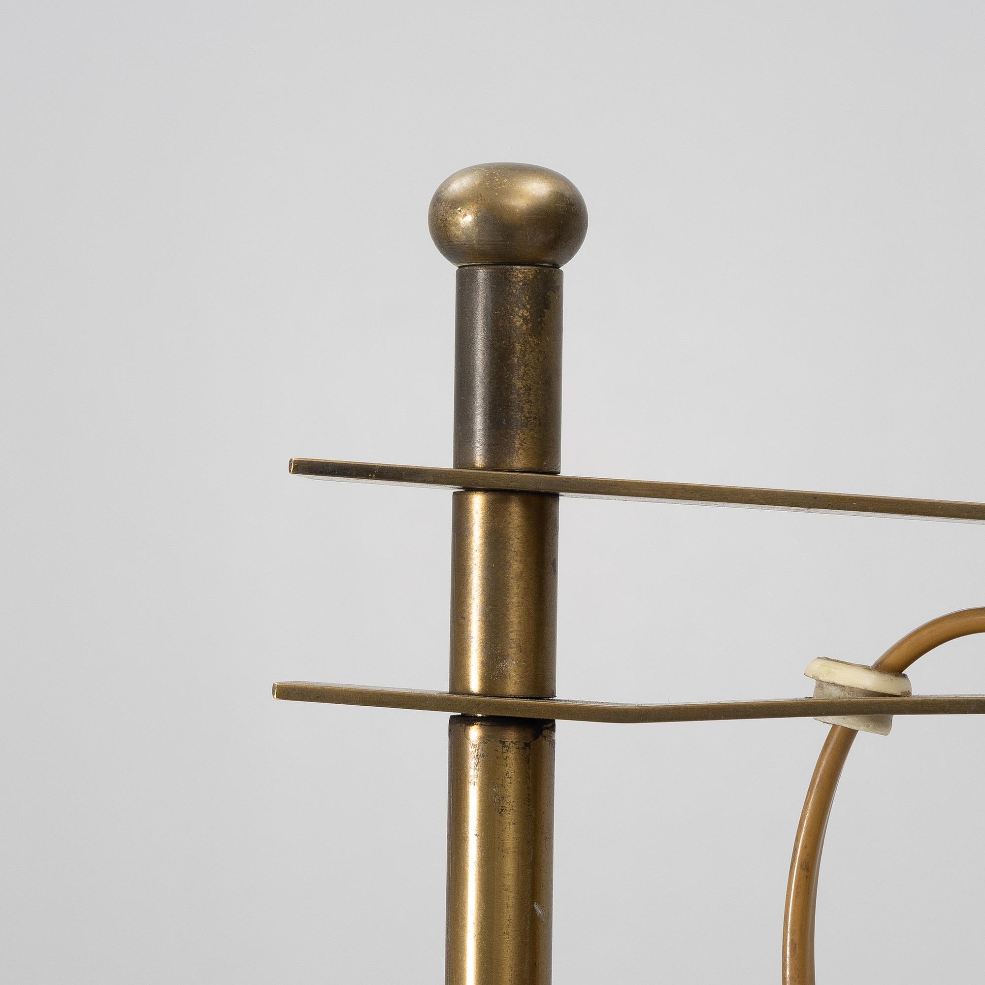 Harald Notini, golvlampa, modell "15597", Arvid Böhlmarks Lampfabrik, Stockholm, 1950-tal.