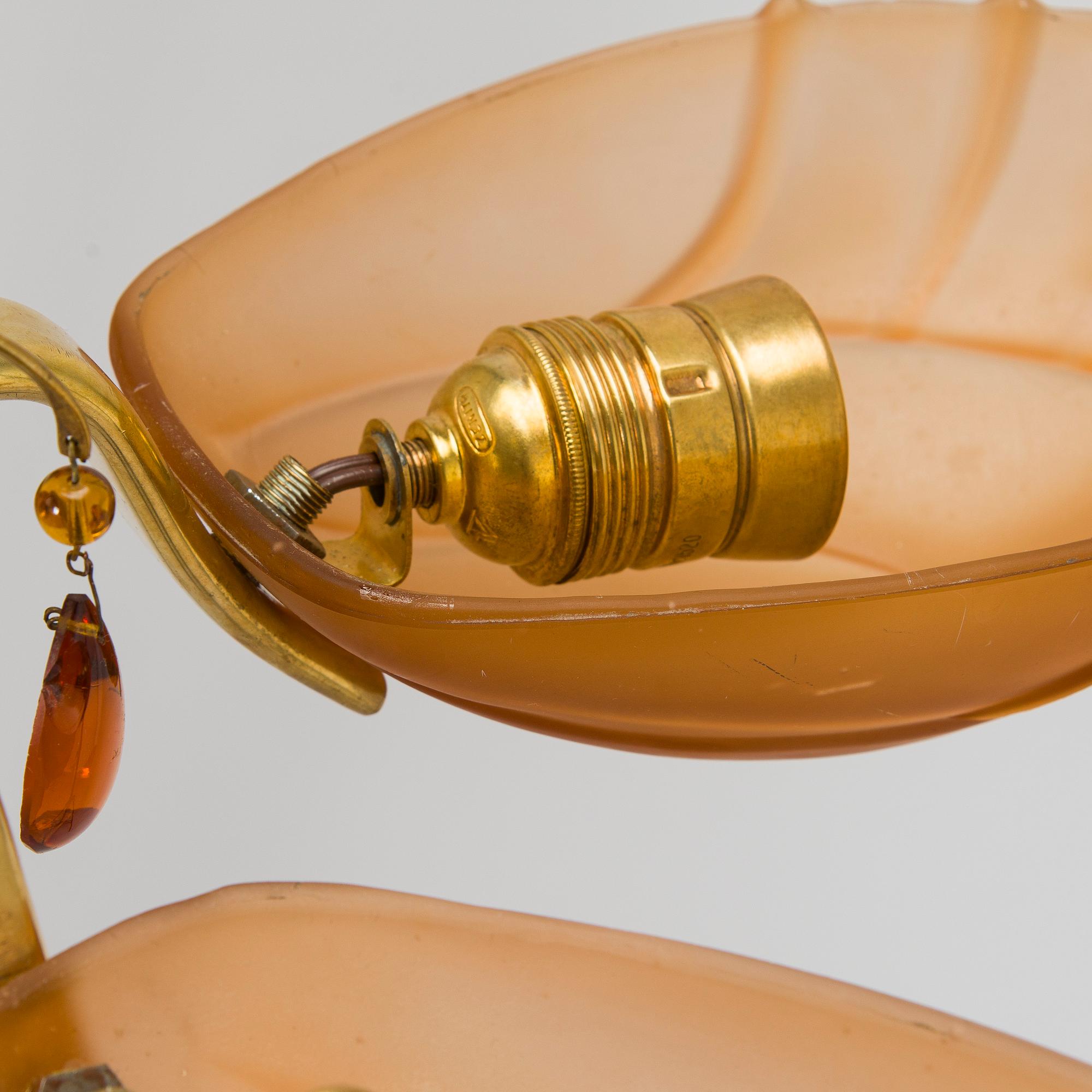 Paavo Tynell, taklampa modell 1469/5, Taito, 1930-tal.