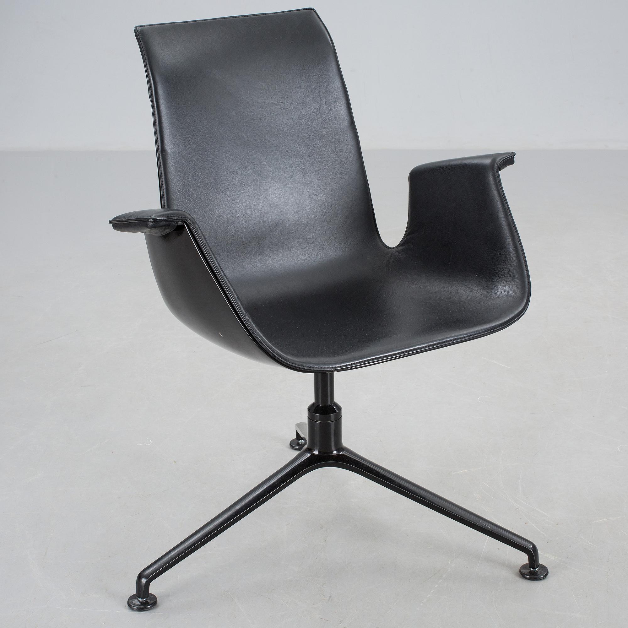 SKRIVBORDSSTOL, "Tulip", Preben Fabricius & Jørgen Kastholm, 1970-/80-tal.