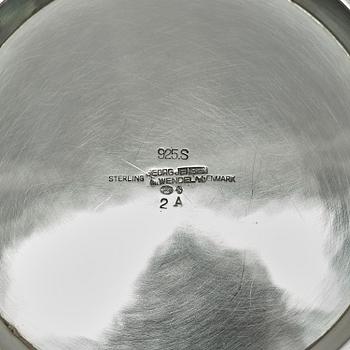 Georg Jensen, a sterling silver bowl/dish, model no 2A, Georg Jensen & Wendel A/S, Copenhagen 1945-51.