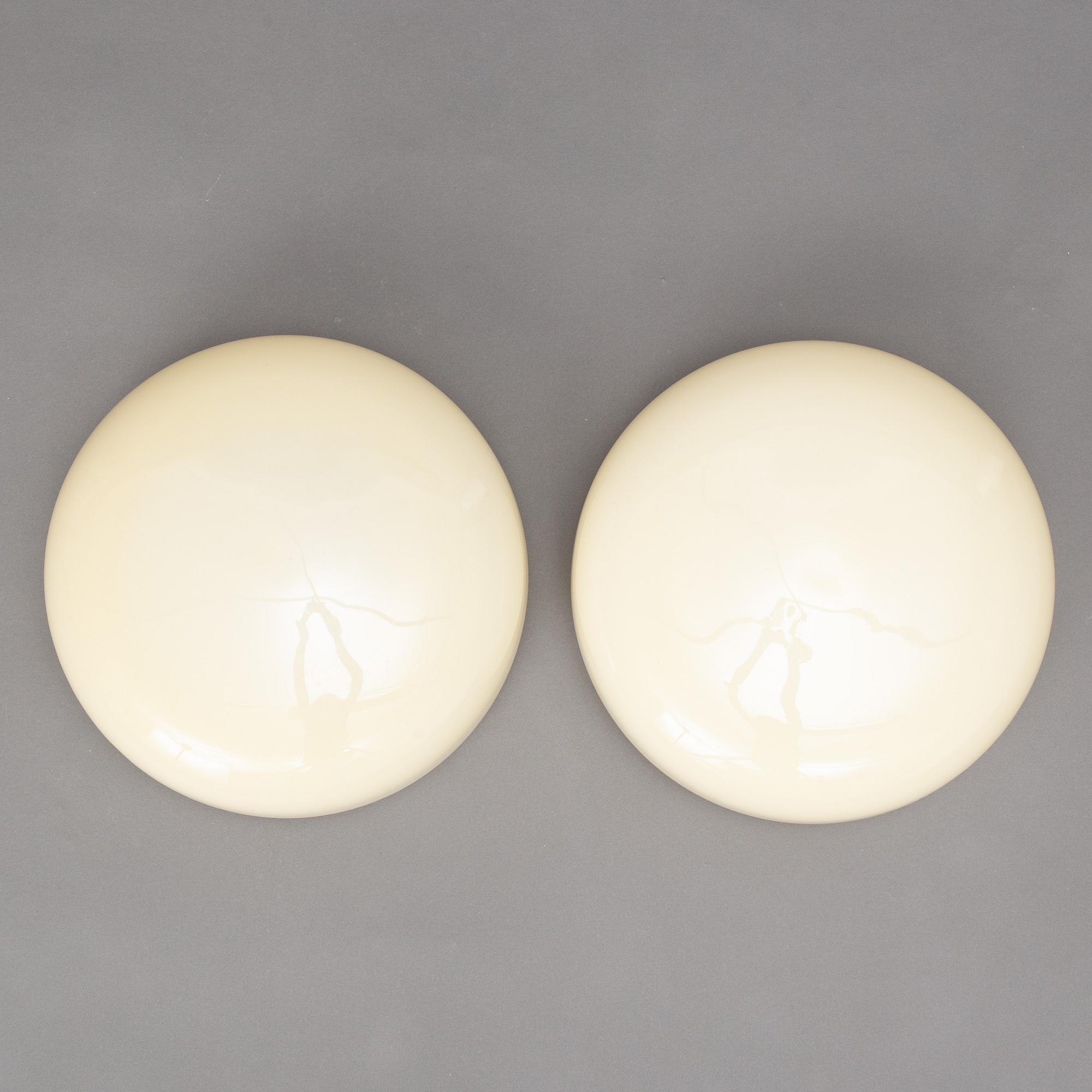 Harald Notini, a pair of ceiling lamps model "10676", Arvid Böhlmarks Lampfabrik, 1930s.