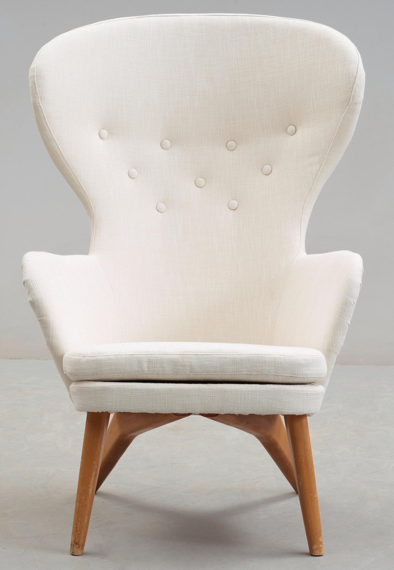 A Carl-Gustav Hiort af Ornäs easy chair, made in Finland, 1950's.