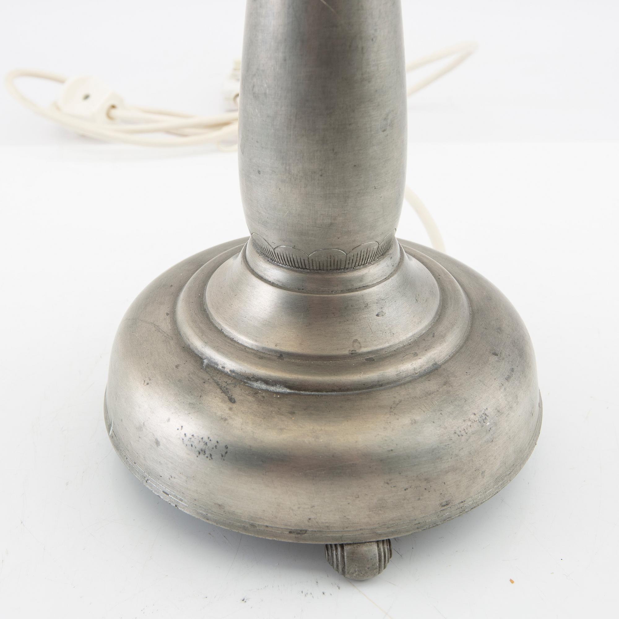 Ivar johansson, bordslampa för Astrid Aagesen Hälsingborg  1920-30-tal.