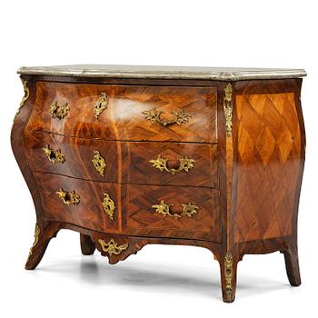 20. A Swedish rococo parquetry commode attributed to J. Noraeus (master in Stockholm 1769-81).