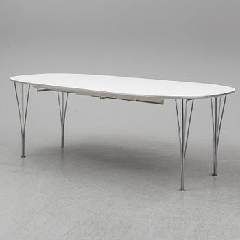 PIET HEIN & BRUNO MATHSSON, a 'Superellips' dining table, Fritz Hansen, Denmark.