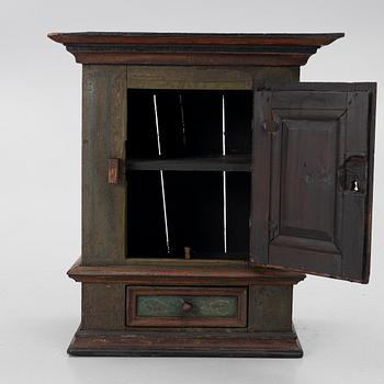 Hanging cabinet, folk art, 18th century.