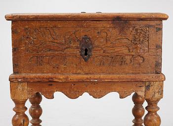 A chest, dated 1745.
