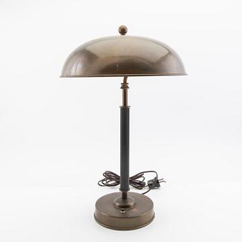 Einar Bäckströms Metallvarufabrik, Table lamp Swedish Modern 1940s.