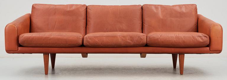 An Illum Wikkelsø three seated sofa, 'ML 160', Michael Laursen, Denmark 1960's.