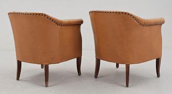 FÅTÖLJER, ett par, 1920-tal.