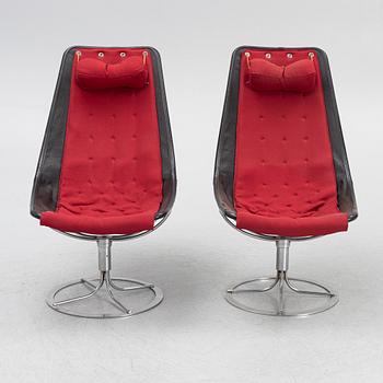 Bruno Mathsson, armchairs, a pair, "Jetson", second half of the 20th century.