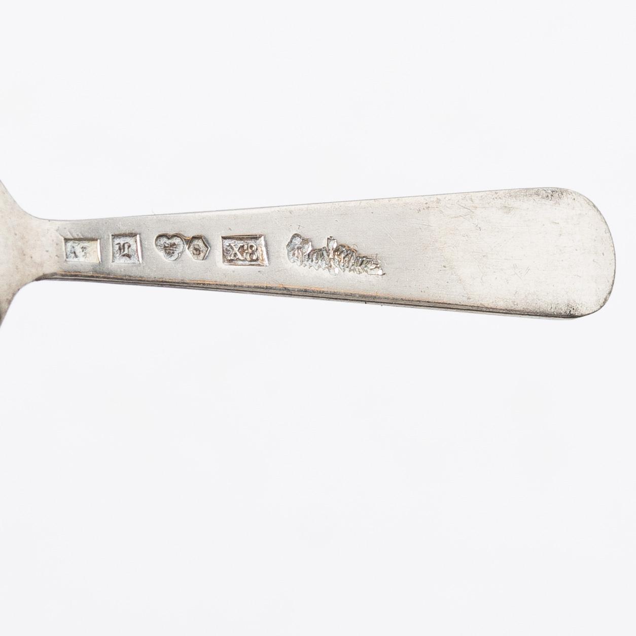 Wiwen Nilsson, Salt spoons, a pair, silver, Anders Nilsson, Lund 1948.