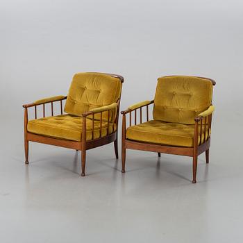 KERSTIN HÖRLIN-HOLMQUIST, a pair of Skrindan armchairs.