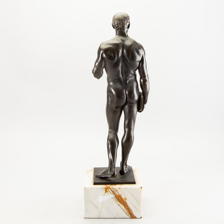 Karl Möbius, a signed bronze sculpture.