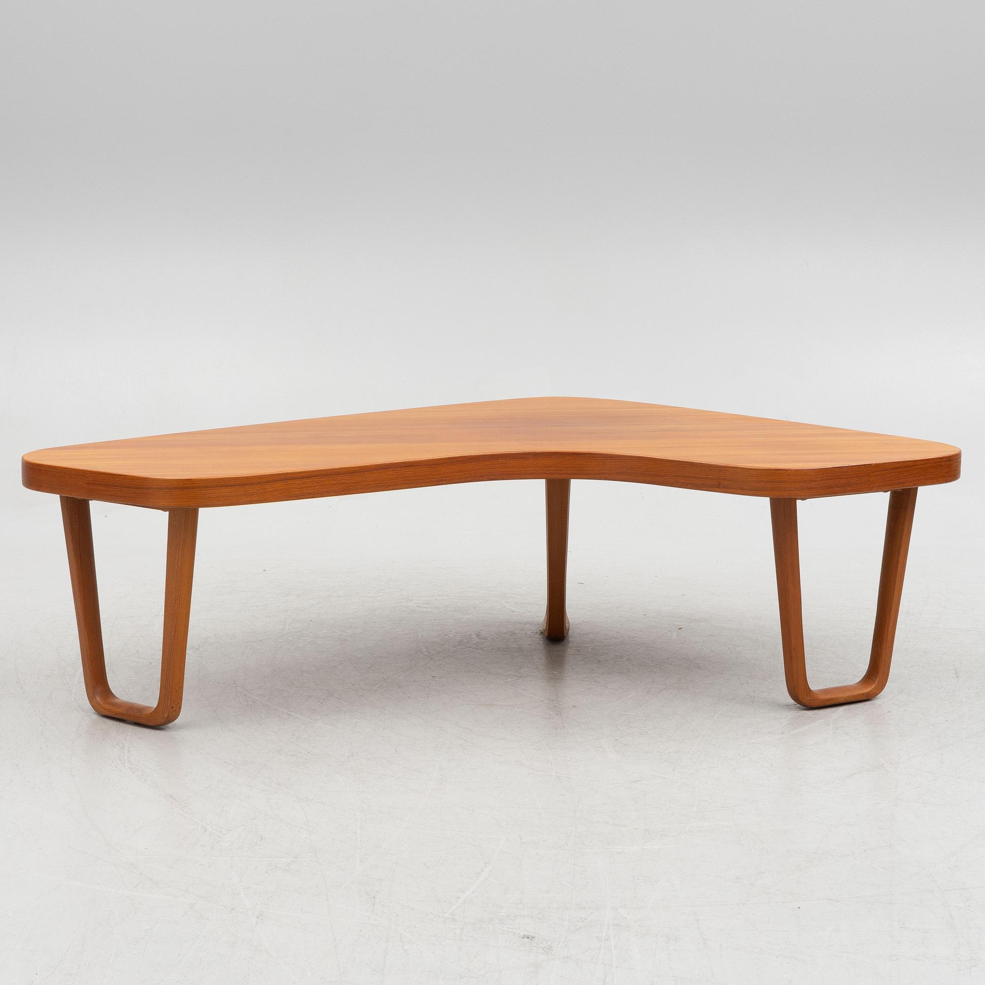 Albert Larsson, coffee table, "Bumerang", Tibro, 1950s/1960s.